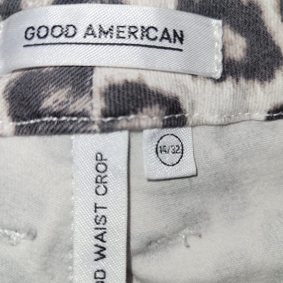 + Good American Good Waist Crop Animal print jeans - Picture 6 of 12